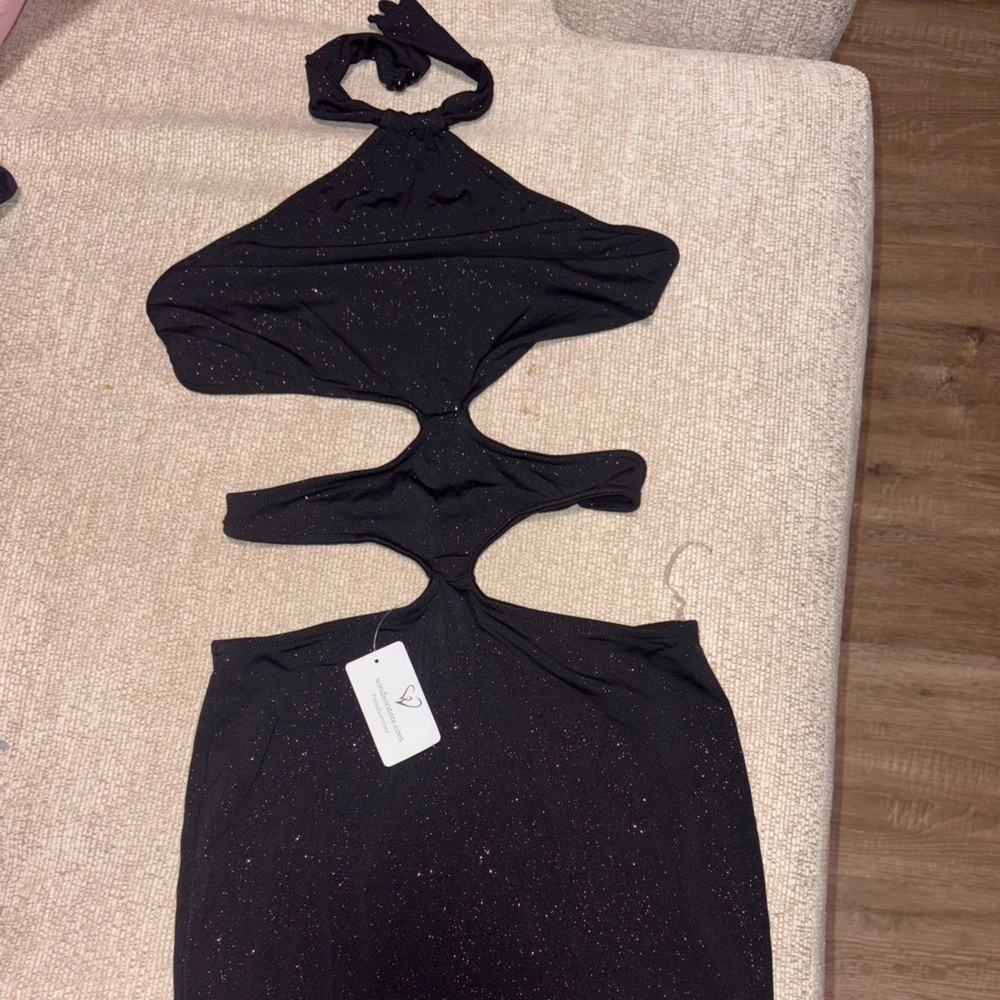 Windsor Glittering Black Dress